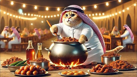 Ramadan mubarak cat ai video