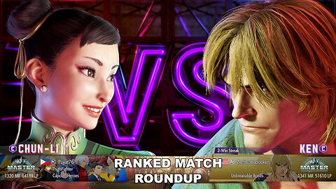 Kuya Kalbo SF6 Ranked Match Roundup. Chun Li Master Rank [Hori Fight Stick]