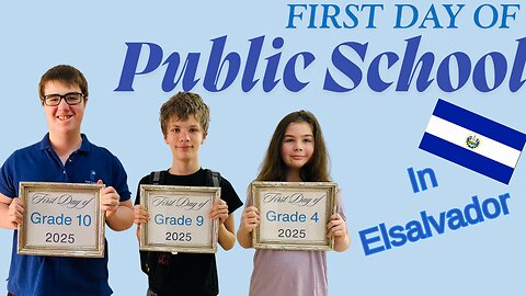 My children have become famous: 1st Day of Public School