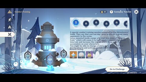 Shadows Amidst Snowstorms Event Dragonspine Special Training - Genshin Impact