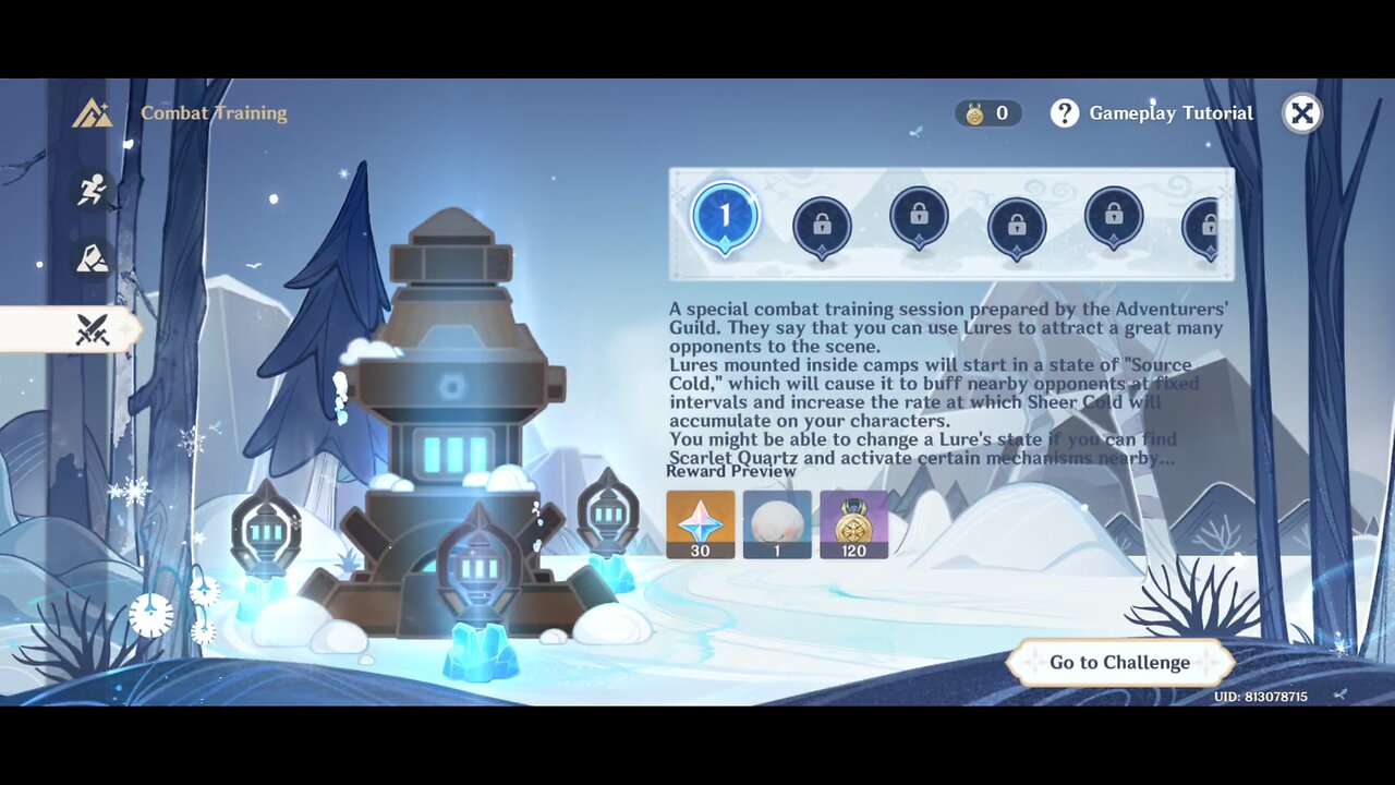 Shadows Amidst Snowstorms Event Dragonspine Special Training - Genshin Impact