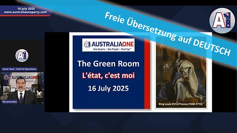 🔎 AustraliaOne Party - The Green Room vom 16.07.2025 🔥⚖️⛓️‍💥