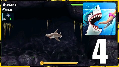 Hungry Shark World Gameplay Walkthrough Part 4 | Shark Frenzy & Ocean Chaos | Android iOS Emulator