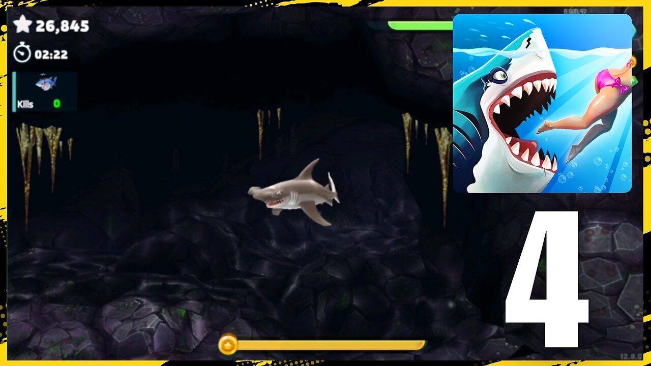 Hungry Shark World Gameplay Walkthrough Part 4 | Shark Frenzy & Ocean Chaos | Android iOS Emulator