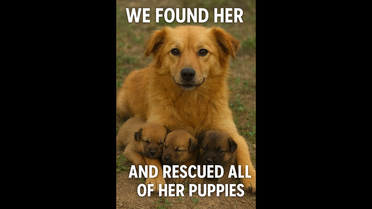 💔 Alone with her babies… until hope arrived! 🐾✨