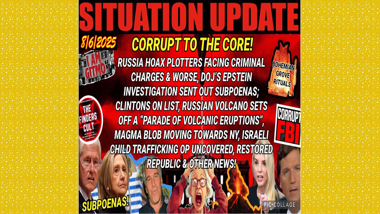 SITUATION UPDATE 8/6/25 - Corrupt To The Core, Israeli Child Trafficking Op Uncovered