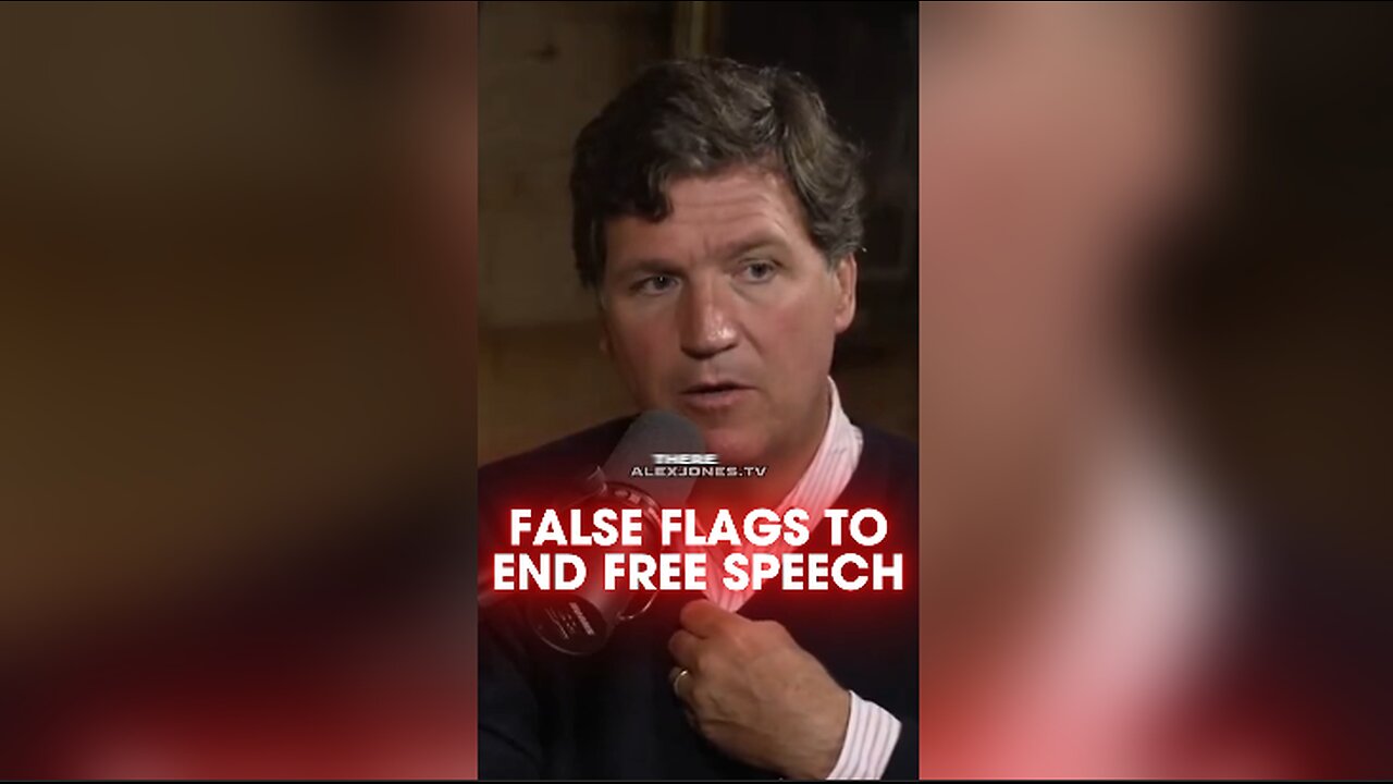 Tucker Carlson & Alex Jones: Globalists Preparing False Flags To Shut Down Free Speech - 4/9/25