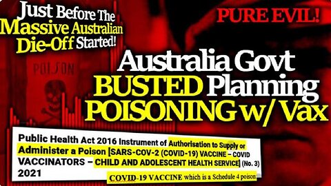 "Australian Government Accused of Poisoning Citizens and Children with COVID mRNA Vaccines"