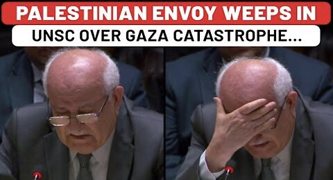 Palestine Envoy Breaks Down In UNSC Over Gaza Horror; ‘Flames & Hunger Devouring Our Children…’