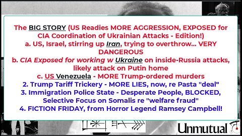 Liberty Conspiracy LIVE 1-2-26 US/Israel Target Iran, CIA Loves Ukraine, Economy, FICTION