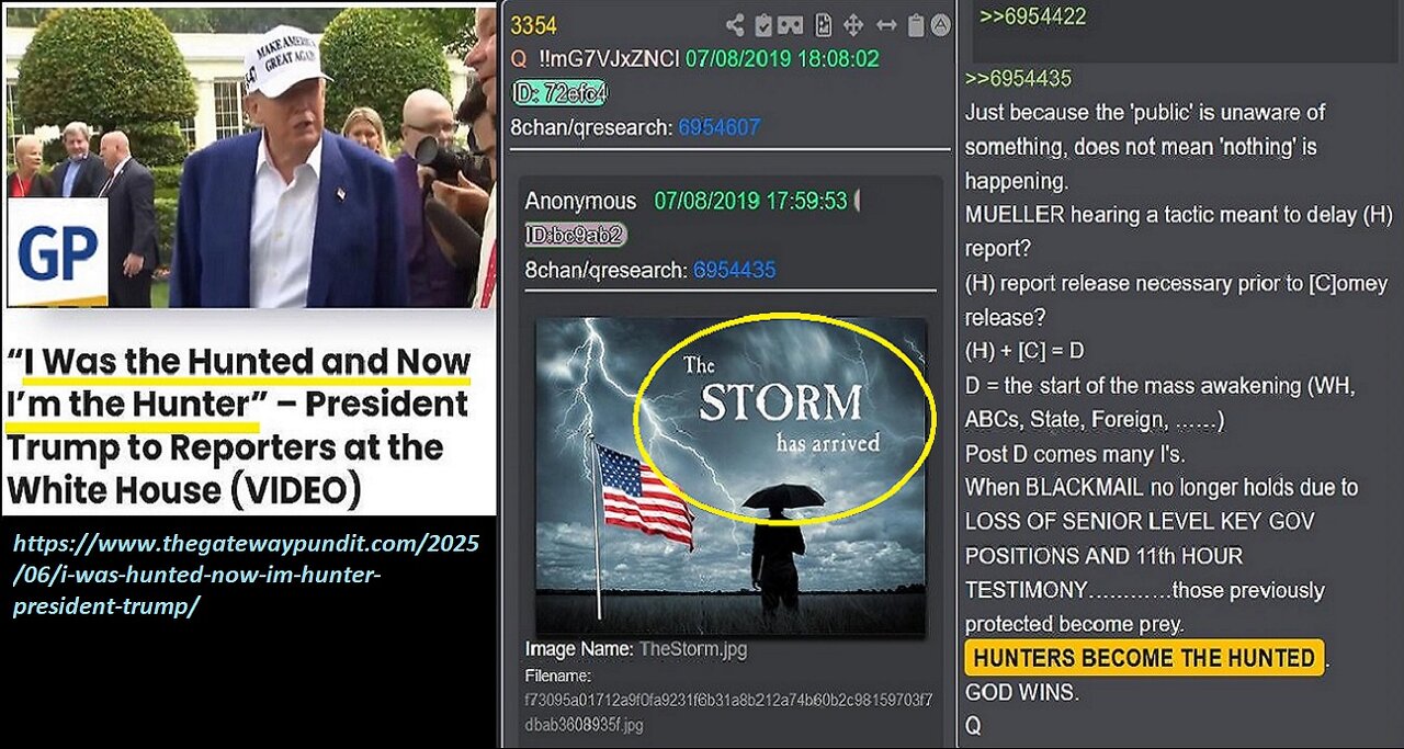 💥"I WAS THE HUNTED... NOW I'M THE HUNTER." says President Trump 6.18.25