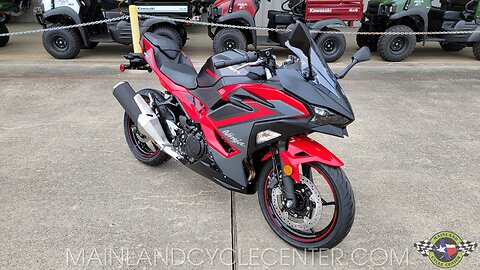 2024 KAWASAKI NINJA 500 RED AND BLACK ABS WALK-AROUND