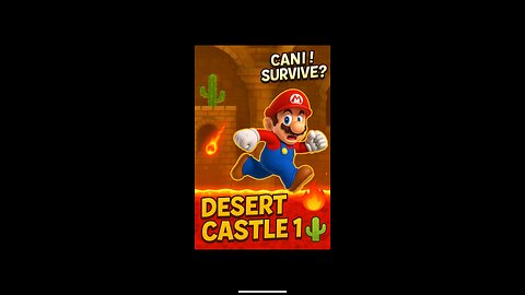 “Super Mario Bros. U | Dessert Castle 1 Showdown 🏰🔥 Can I Beat It?”