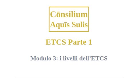 ETCS Part 1 Module 3 (Italiano)