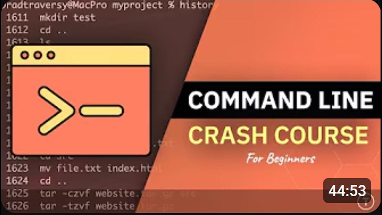 💻 Command Line Crash Course for Beginners! 🚀 | Master Terminal Commands FAST! ⚡️
