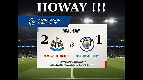 Newcastle United vs. Manchester City (PREMIER LEAGUE HIGHLIGHTS)