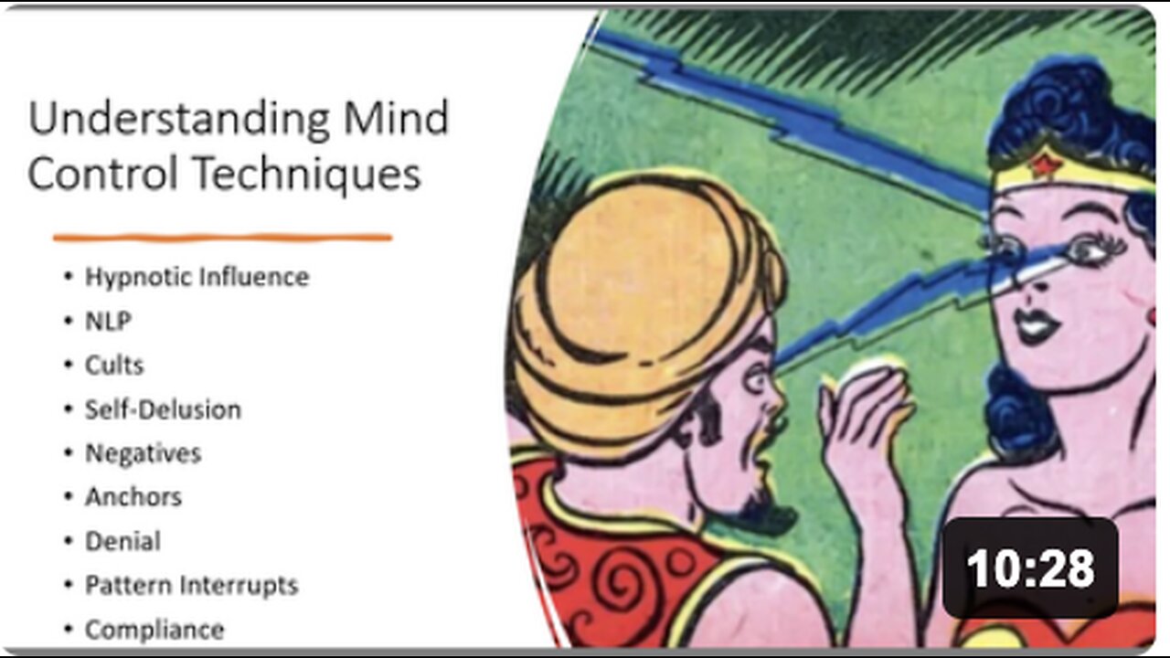 Mind Control, Cults, Self Delusion, Negatives, Anchors Denial, Pattern Interrupts, & Compliance