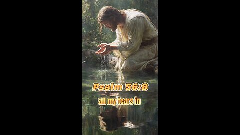 God Collects Your Tears | Psalm 56:8 & Revelation 21:4 Comfort #dailybibleinspiration #jesus #bible