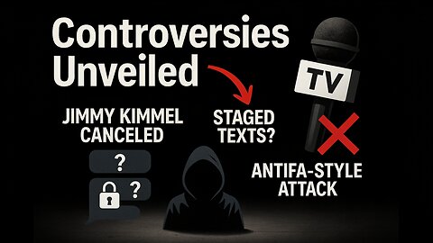 Kimmel • Krassenstein • Kirk Shooter Fake Texts • Antifa Shooter