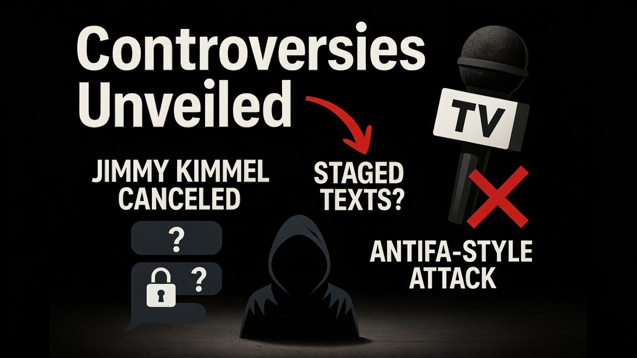 Kimmel • Krassenstein • Kirk Shooter Fake Texts • Antifa Shooter