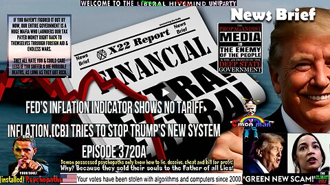 Ep. 3720a -Fed’s Inflation Indicator Shows No Tariff Inflation,[CB] Tries To Stop Trump's New System