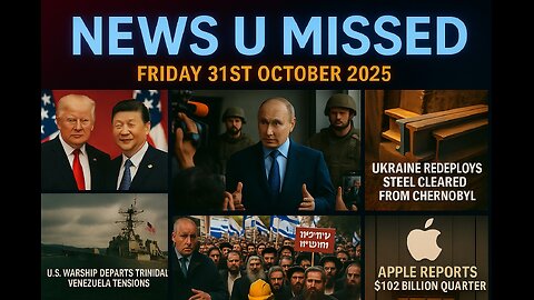 NEWS U MISSED WITH PAUL BROOKER & DREW DEMI FRIDAY 31ST OCTOBER 2025