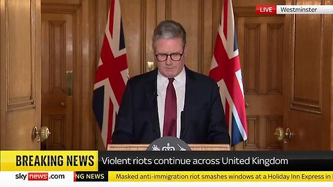 NOW - Starmer - 'You will regret taking part in this disorder.'