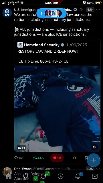 Homeland Security X posts : riots