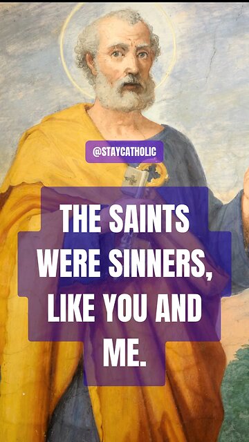 SAINTS WERE SINNERS LIKE YOU & ME #truth #jesus #mary #joseph #ihs #church #bible #christian #saints