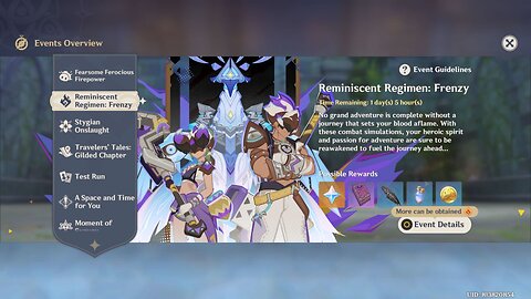 Reminiscent Regimen: Frenzy Event - Genshin Impact - Version 5.7