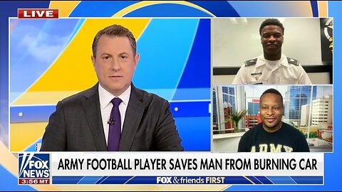 Army Football Player Speaks Out After Saving Man From Burning Car