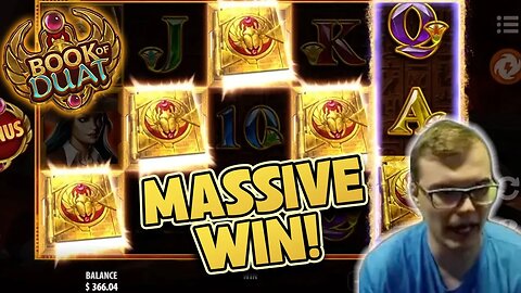 MASSIVE WIN ON BOOK OF DUAT!