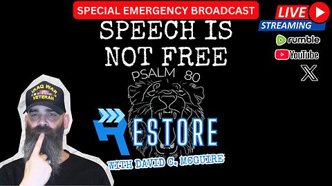 SPECIAL EMERGENCY BROADCAST | Speech is NOT free | Ep 68