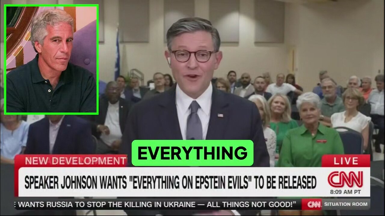 Mike Johnson Claims He Wants ‘EVERYTHING on Epstein evils’ to be Released
