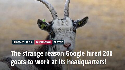 "Google's Unorthodox Sustainability Solution: Hiring 200 Goats at Headquarters"
