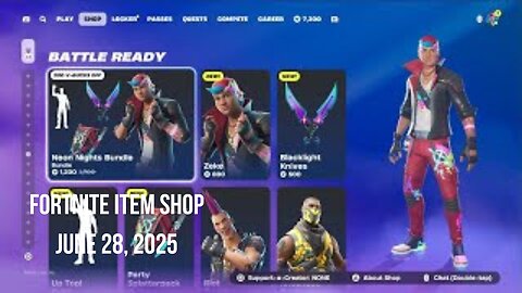Fortnite Item Shop|June 28, 2025(*New* Neon Nights Bundle)