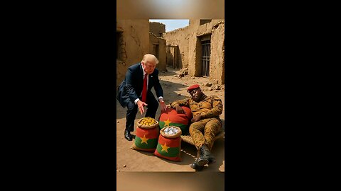 Trump Fun With Gold of Sleeping Ibrahim Tarore 🤣