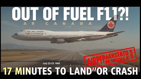 The Plane That Ran Out of Fuel at 41,000 Feet | The Gimli Glider Miracle | English language |