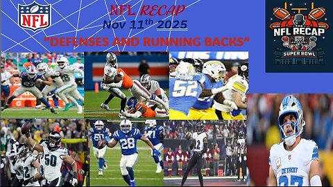 "Defenses and Running Backs" - NFL Recap - Nov 11th 2025 | Episode 85