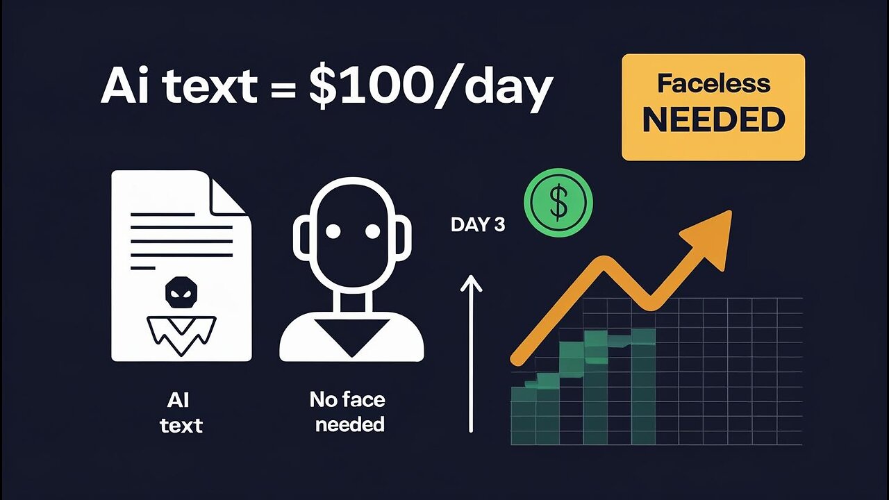 Turn AI Text into Cash: Faceless YouTube + Blog Strategy ($100/Day)