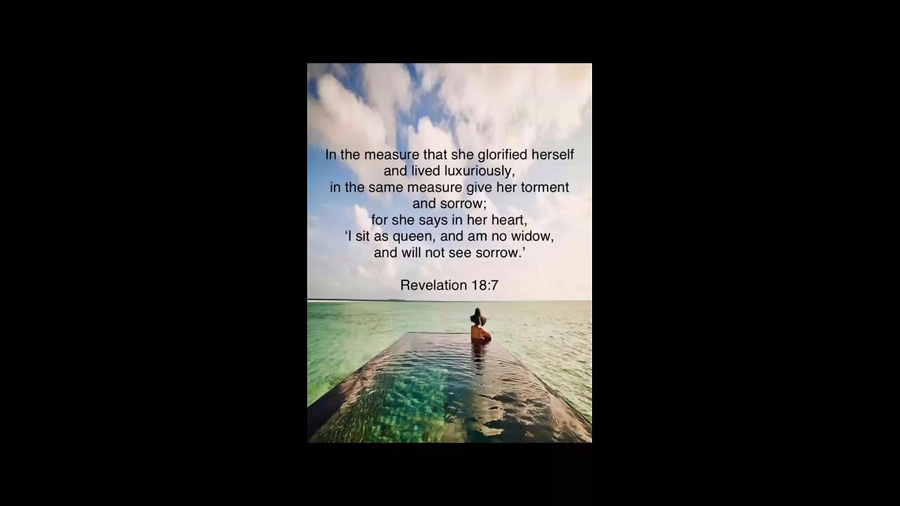 In the measure that she glorified herself… 🌊💍🏎️🏠💵