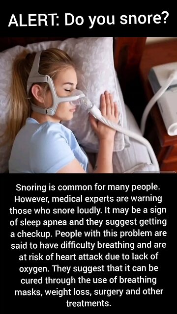 ALERT: Do you snore?