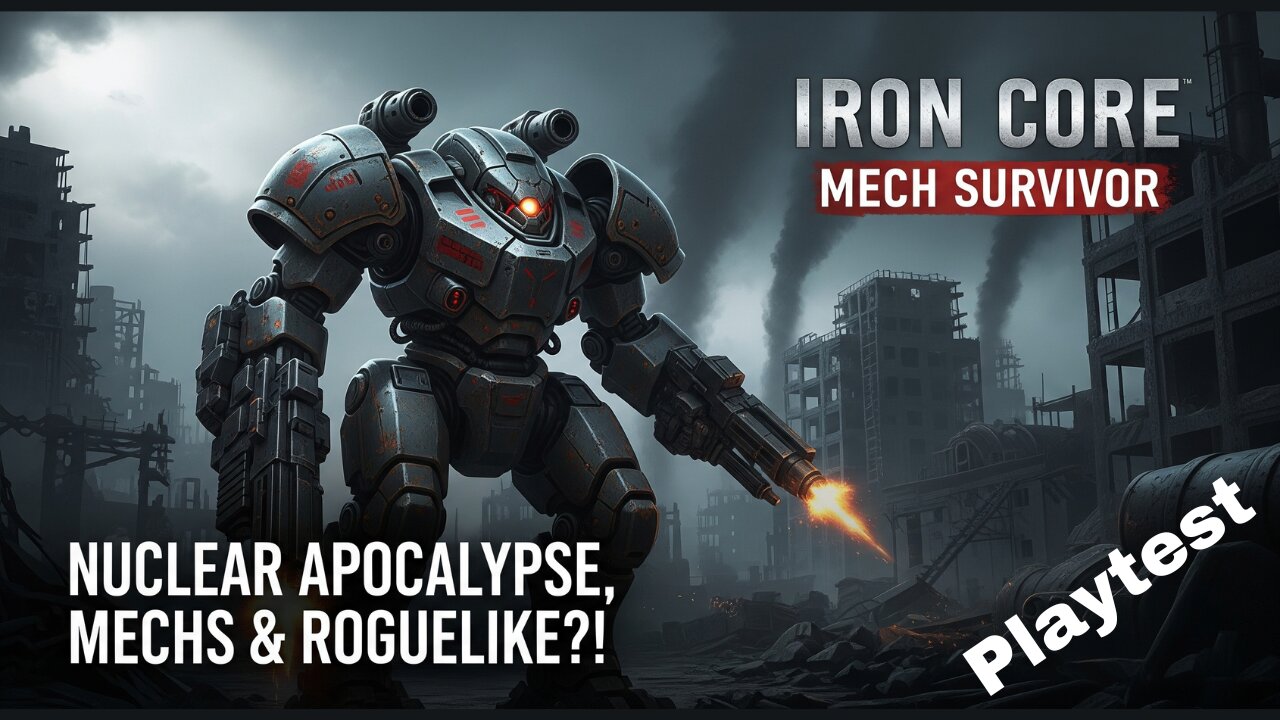 🤯 NUCLEAR APOCALYPSE, MECHS & ROGUELIKE?! ┃ Iron Core Mech Survivor ┃ Playtest ┃ Gameplay