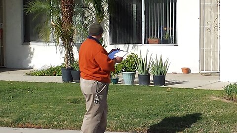 Another Agenda 21 Code Enforcement Officer came to inspect in West Covina. 1/1/2015