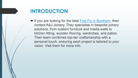 Best First Fix in Bootham