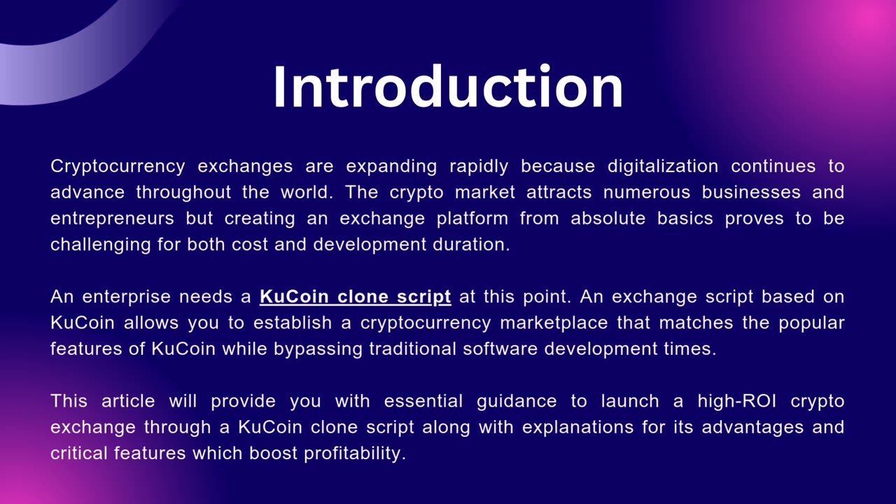 How to Launch a High-ROI Crypto Exchange with KuCoin Clone script?