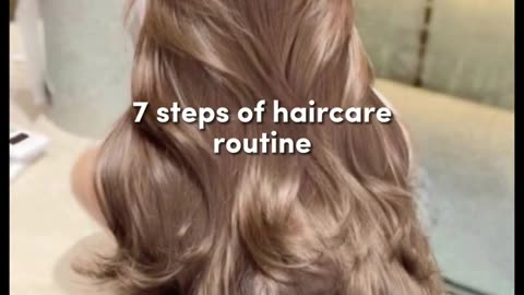 7 steps of haircare routine✨ #aesthetic #haircare #haircareroutine #stereolove #shorts