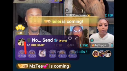 DREBABY TEAM PK WITH UNKNOWN, MOETGODDESS, BIG CHI,BLAISAN,DAREALSUPABIHH, NOCAP,