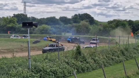 Banger Racing: The best bits; bumps, rolls, and crashes