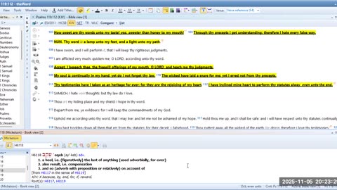 Bible Study Psalms 119 Pt 5